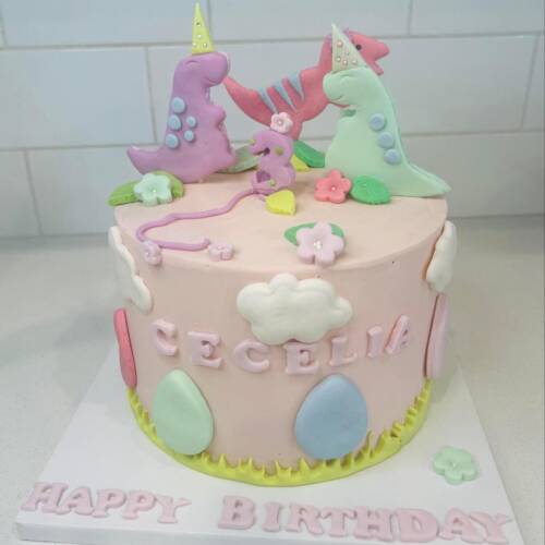 Dinosaur Theme Birthday Cake