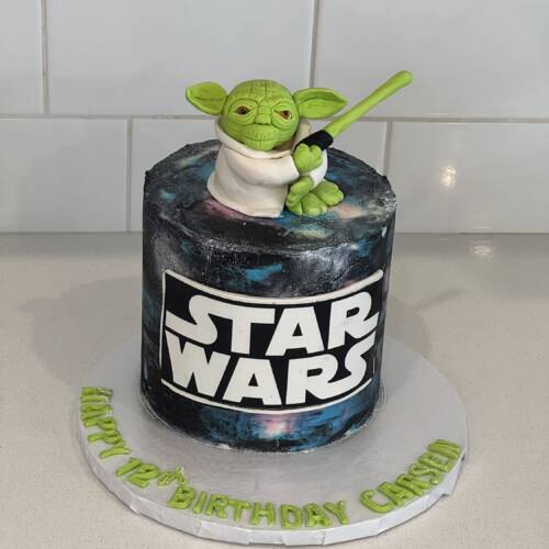 Star Wars Yoda Cake
