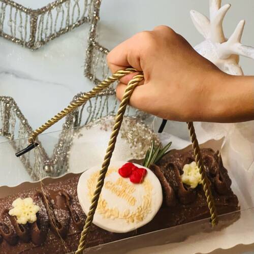 9-inch Chocolate Yule Log /Bûche de Noël auChocolat